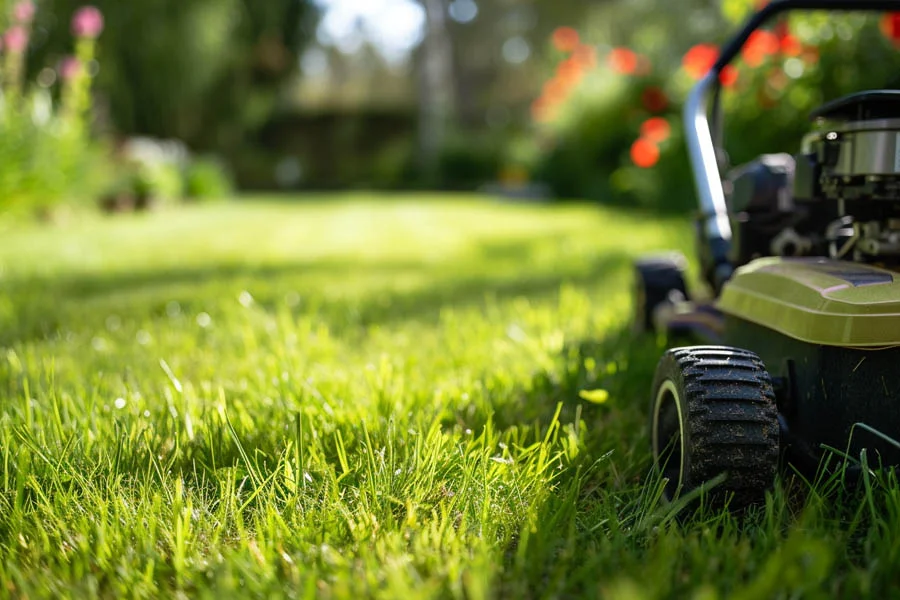 cordless self propelled electric lawn mowers