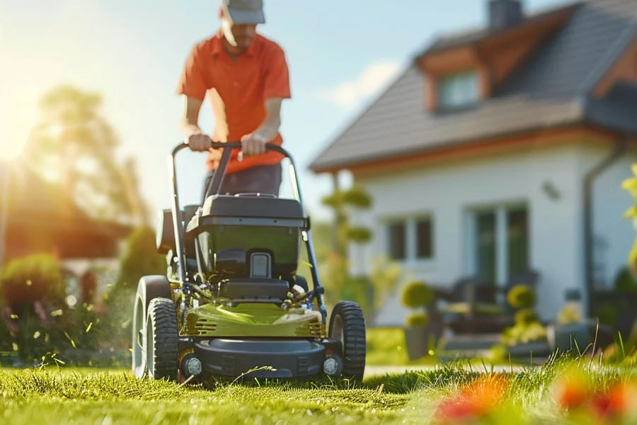 electric walk behind lawn mowers